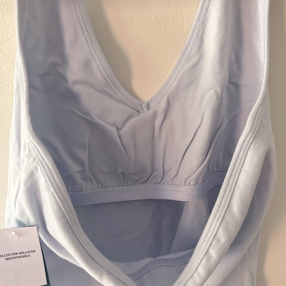 Light Blue Daisy Halter-Top w/ built in bra - Picture 4 of 6